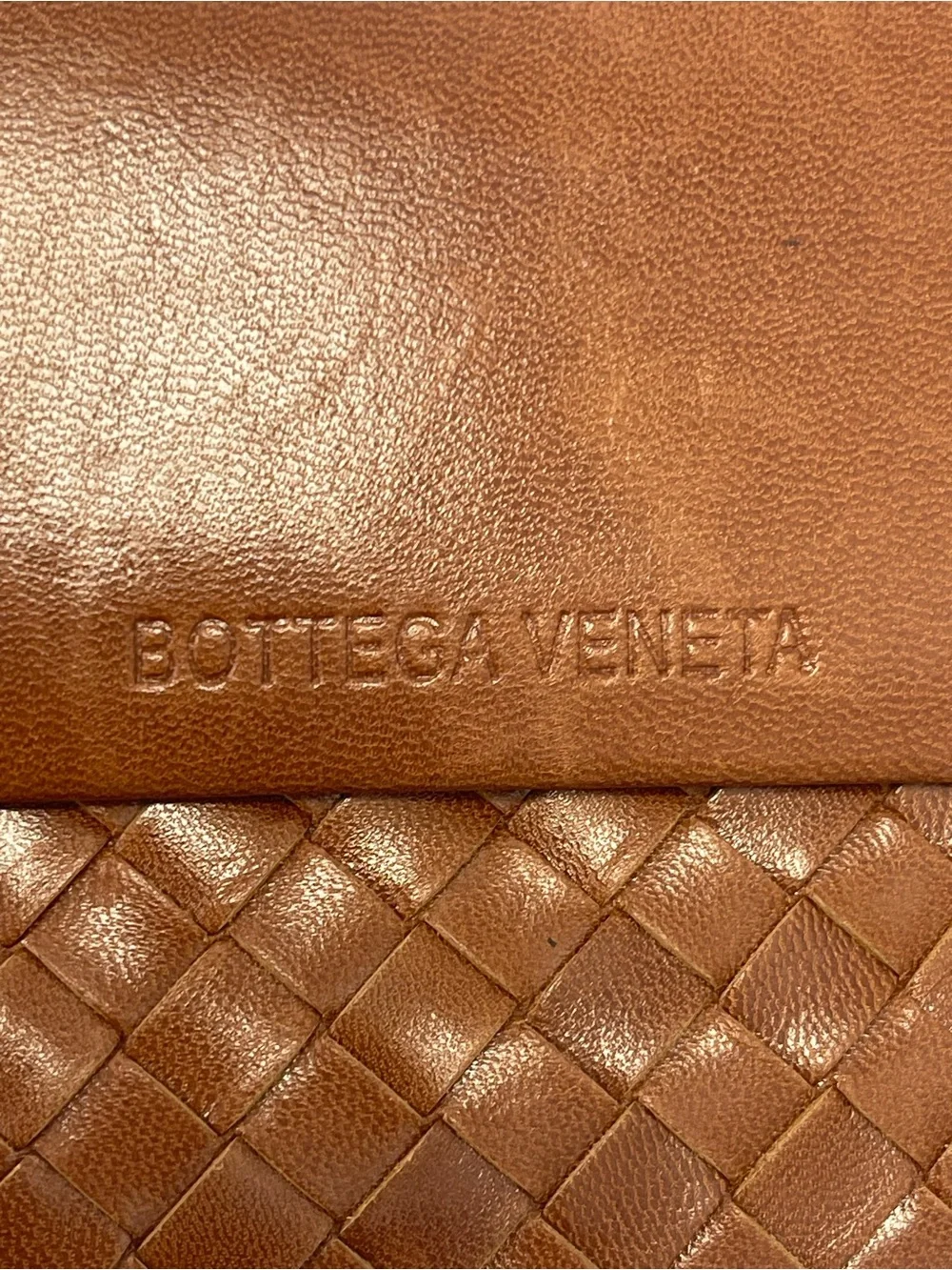 Bottega Veneta Vintage Men’s Brown Intrecciato Leather Wallet Clutch - Preowned
